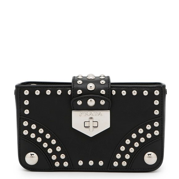 PRADA Black Leather Pouch - Picture 1 of 13